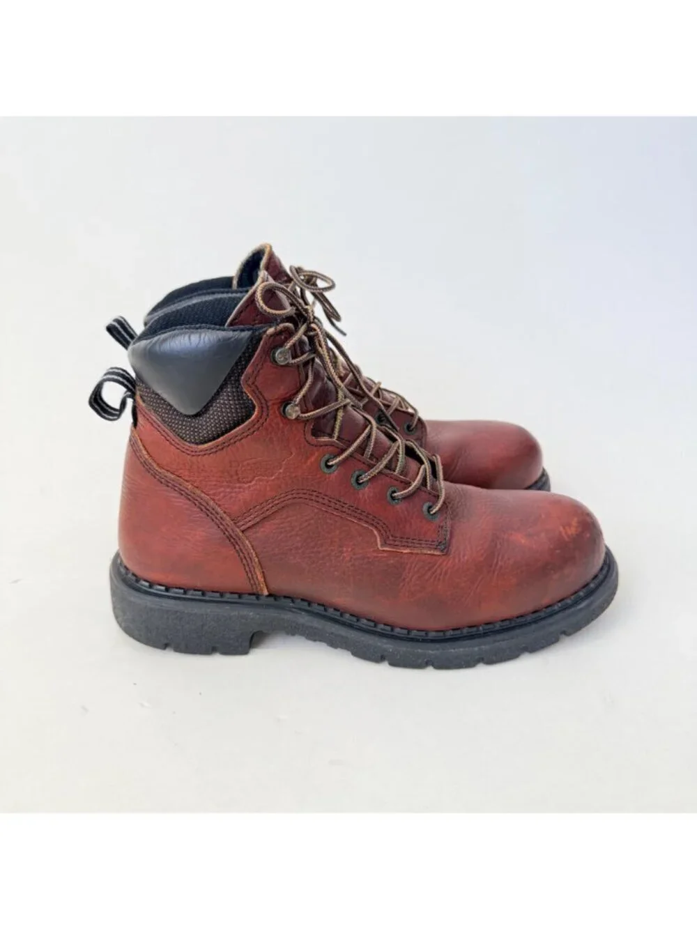 Red Wing Women 2326 Steel Toe Work Boots Brown Leather Supersole USA Size 10 D